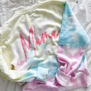 Little Mama Shirt Shop Tie Dye Crewneck